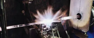 Optimization of the Process for Forming Glass Tubes at Temperatures above 1000°C