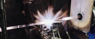 Optimization of the Process for Forming Glass Tubes at Temperatures above 1000 C
