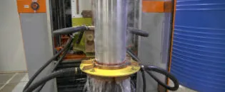 Inductive Hardening of a Crankshaft